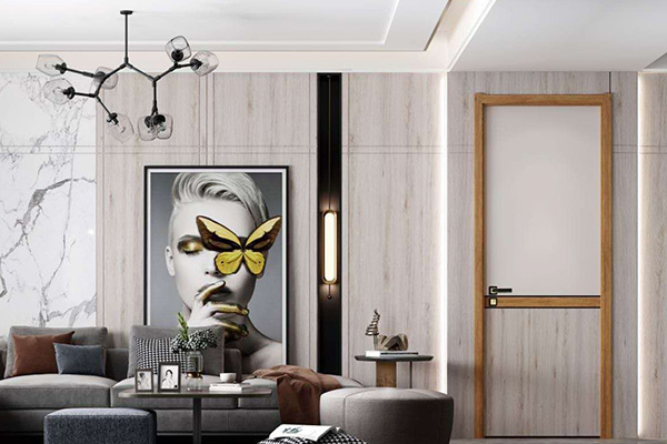 当居室环境为暖色调时、相对木门可以选择较暖的色系！